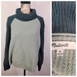 Suéter Madewell XL Colorblock Eastbrook Cuello Alto Espalda Cruzada Suéter Mc008 - Imagen 1 de 10