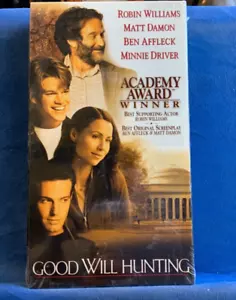 Good Will Hunting VHS 1997 Robin Williams Matt Damon Ben Affleck NEW Sealed - Picture 1 of 3