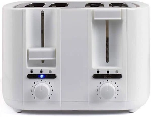 Langschlitz Toaster Livoo DOD167W Weiß 4 Scheiben 1500 Watt Krümelschublade NEU  - Bild 1 von 5