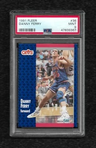 Fleer #36 Danny Ferry 1991 PSA 9 como nuevo Pop 1 ninguno superior Cleveland Cavaliers Duke - Imagen 1 de 1