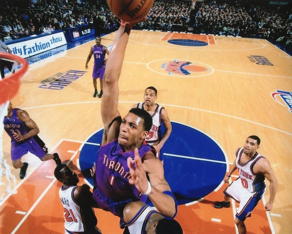 FOTO DE ACCIÓN DEPORTIVA TRACY MCGRADY TORONTO RAPTORS 8X10 (NN-2) Foto 1 de 1
