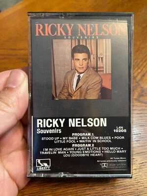 RICKY NELSON - Souvenirs - Cassette Tape LIBERTY - 1983 - Rock & Roll Oldies - Image 1 of 4