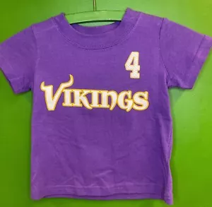 Maglietta NFL Minnesota Vikings Brett Favre #4 Reebok stile jersey bambino 2T nuova con etichette - Foto 1 di 5