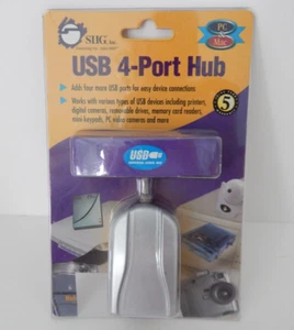 SIIG USB 4-Port Hub JU-H42012 NEW - Picture 1 of 6