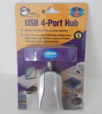 SIIG USB 4-Port Hub JU-H42012  NEW - Image 1 of 4