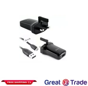 Genuine HTC TC-P900 Mains Charger and Micro USB Data Charge and Cable Apdater - Picture 1 of 6
