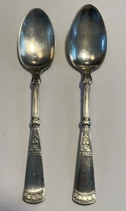 2 Vintage Silver Plate Spoons Rogers 1847 - Picture 1 of 8