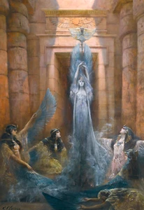 Impresión artística 11x16 La Deesse Neith de Georges Jules Victor Clairin - Imagen 1 de 4