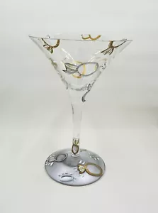 Vidrio Lolita Boda Tini Love My Martini 7 oz pintado a mano - Imagen 1 de 10