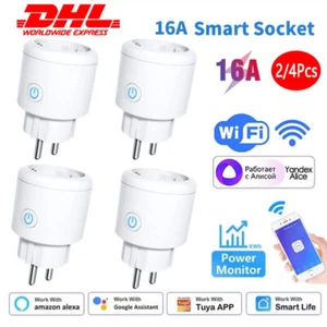 16A Smart Steckdose Tuya WIFI WLAN Home Socket Alexa Google Fernbedienung Timer - Bild 1 von 18