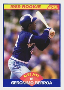 1989- Score - GERONIMO BERROA - 1989 Rookie Card - Card #632 - TORONTO BLUE JAYS - Picture 1 of 2