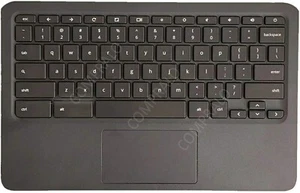 for HP Chromebook 11A G6 EE Laptop Palmrest US Keyboard Touchpad Case L52192-00 - Picture 1 of 5
