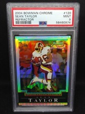 Sean Taylor 2004 Bowman Chrome Refractor Rookie Card 479/500 PSA 9 MINT RC 