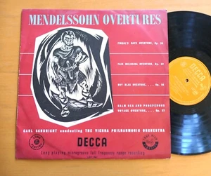 LXT 2961 ED1 Mendelssohn Overtures Carl Schuricht 1954 Decca 1st O/G - Picture 1 of 4