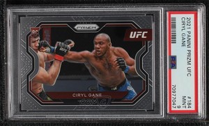 2021 Panini Prizm UFC Ciryl Gane #184 PSA 9 MINT Rookie RC