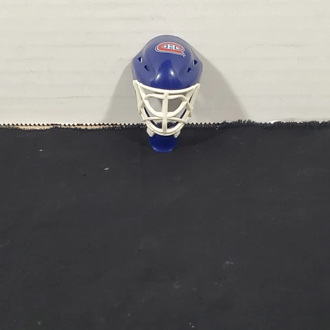 NHL Team Montreal Canadiens 2" Mini Hockey Goalie Helmet Face Mask Blue White Cover