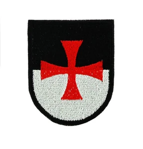 Knights templar shield iron on patch flag crusades backpack crusades - Picture 1 of 1
