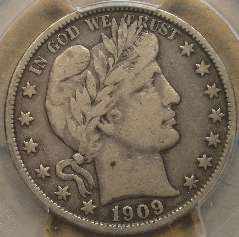 1909-O Barber Half Dollar 50c PCGS Certified VF20 - Image 1 of 4