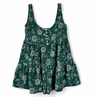 Mameluco Urban Outfitters para mujer XS verde floral Foto 1 de 4