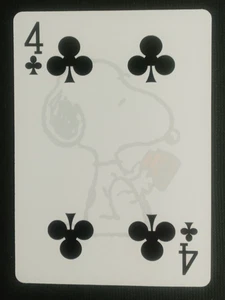 2021 Peanuts Playing Card Snoopy 4 Clubs - Bild 1 von 2