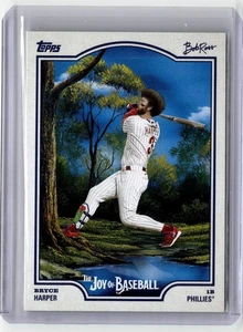 2025 Topps Bryce Harper #HM-16 Bob Ross Joy of Baseball Happy Mistakes SSP - Picture 1 of 2