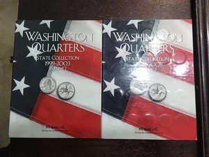 1999 2008 FOLDERS FIFTY STATE COMMEMORATIVE QUARTERS STATEHOOD SET $25 HARRIS L2 - Picture 1 of 13