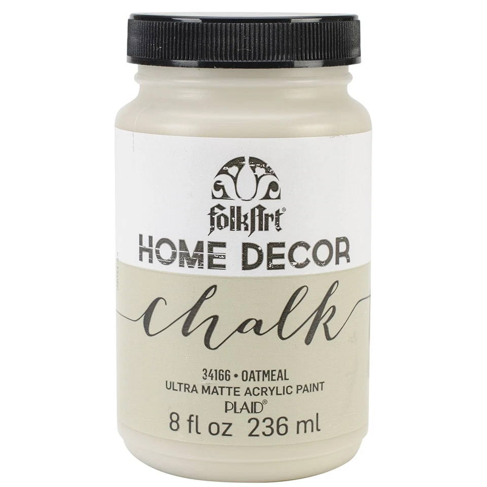FolkArt Home Decor Chalk Paint 8oz-Oatmeal - Image 1 of 1