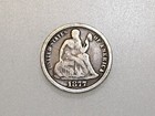 1877-CC 10C SEATED LIBERTY SILVER DIME
