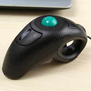 New Wired Mouse Handheld Trackball Mice For PC Laptop Right or Left Handed Mouse - Picture 1 of 8