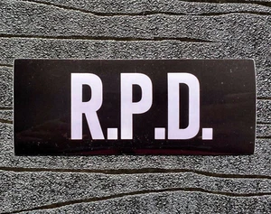 R.P.D, Raccoon City Waterproof and UV resistant PVC sticker. Size 100mm x 40mm. - Picture 1 of 1