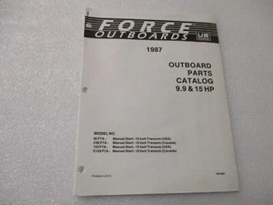 OB4097 Force Outboard Parts Catalog 1987 9.9 & 15 HP - Bild 1 von 3