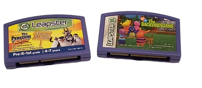 Leapfrog The Backyardigan The Penguins of Madagascar Leapster Learning Games (2) - Image 1 of 4