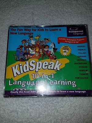 Transparent Language KidSpeak 10 in 1 Language Learning for PC, Mac 561** - Image 1 of 4