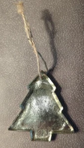 Antique Mercury Glass Christmas Tree Shaped Silver Ornament - Unique & Beautiful - Picture 1 of 4