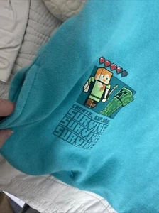 MINECRAFT Kids Unisex Hoodie With Pockets - Picture 1 of 3