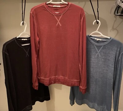 Sudadera ligera 3- Threads 4 Thought para hombre manga larga cuello redondo M/L Foto 1 de 4