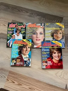 5 Prinzessin Diana Cover Zeitschriften 1980er gute Hauswirtschaft Vintage Anzeigen, Rezepte, plus - Bild 1 von 3