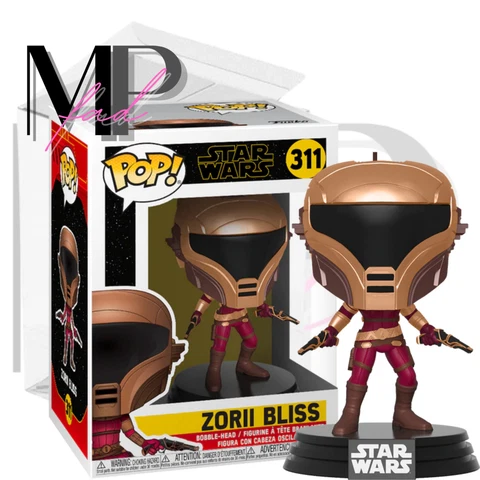 Star Wars Funko POP 311 Zorii Bliss The Rise of Skywalker PROTECTOR Included Cover