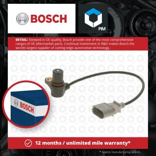 RPM / Crankshaft Sensor fits VW GOLF Mk4, Mk5 2.3 2.8 3.2 99 to 08 Genuine Bosch