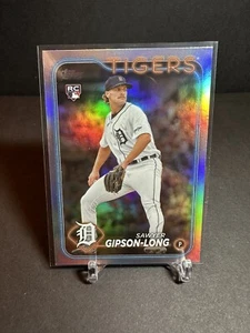Sawyer Gipson-Long Rookie Silver Rainbow Foil Sp 2024 Topps Series 2 Tigers RC - Picture 1 of 2