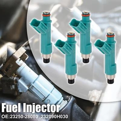 Inyector de combustible 4 piezas 23250-28080 para Toyota Camry Highlander 2,4 L 2AZ-FE 2004-2009 Foto 1 de 4