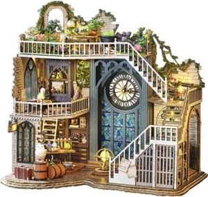 Miniature Wizardi Roombox Kit - Dollhouse Kit Clock - Picture 1 of 7