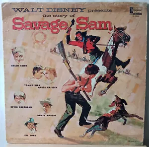 Walt Disney Presents The Story Of Savage Sam Disneyland LP Old Yeller Sequel - Picture 1 of 3