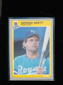 1985 Fleer #199 George Brett Sharp!  See Scans