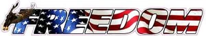 Freedom American Flag eagle lettering Decal - Bild 1 von 7