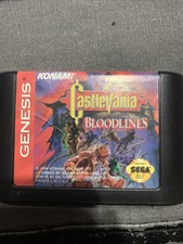 Original Cartridge Castlevania Bloodlines For Sega Genesis Tested And Works