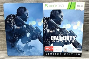 Xbox 360 Call of Duty Ghosts Juego COD Estuche Deslizante Edición Limitada Cubierta de Acero - Imagen 1 de 8