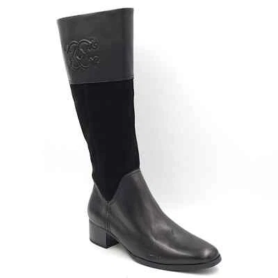 C. Wonder 女式及膝高筒靴 Mira 尺码 US 7.5M 黑色麂皮绒 — 第 1/4 张图片