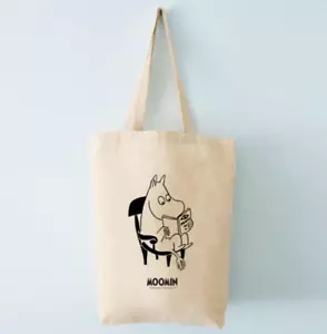 Moomintroll reusable canvas shopping bag 36 x 40cm Putinki 100% organic cotton - Picture 1 of 1
