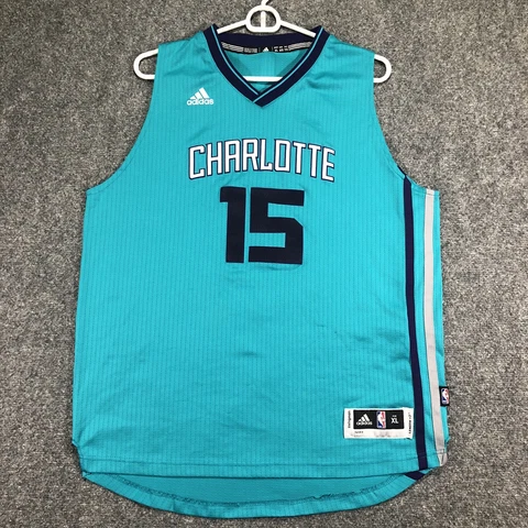Kemba Walker Charlotte Hornets NBA Basketball Jersey Youth XL Teal Purple Cover